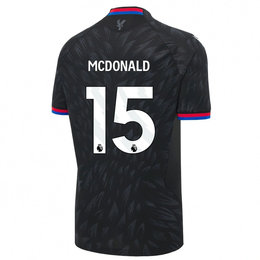 Danxen Uomo Maglia Jayden Mcdonald #15 Nero Blu Rosso Kit Gara Away 2026/27 Maglietta
