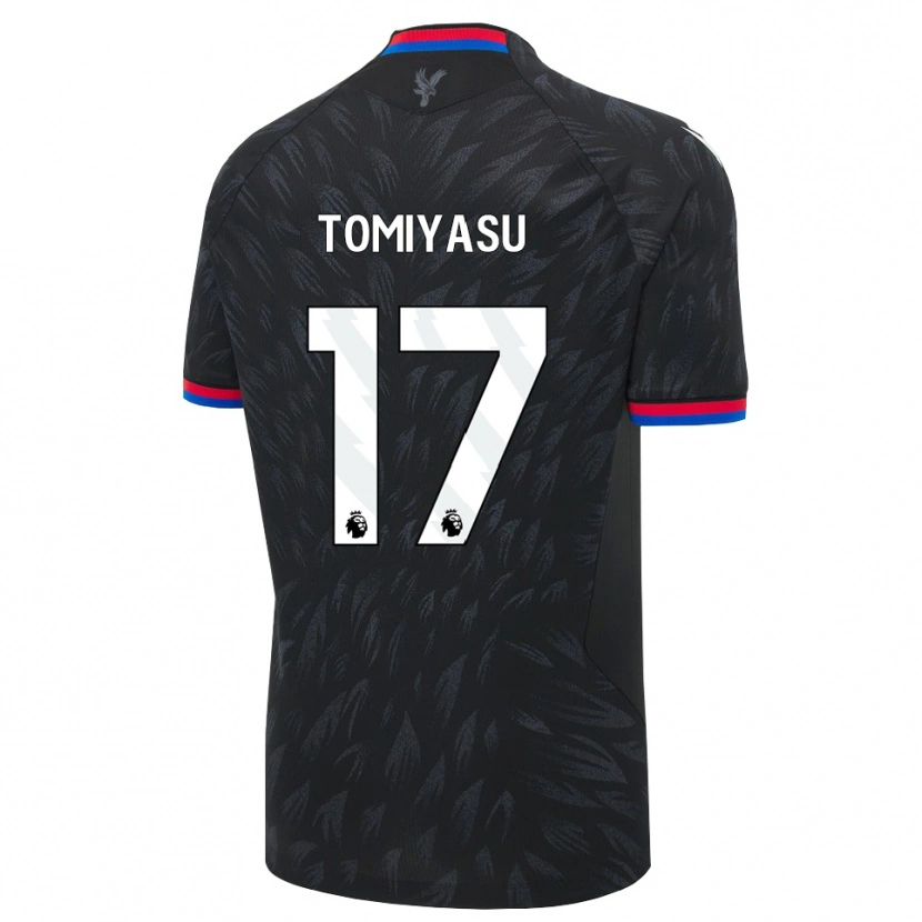 Danxen Uomo Maglia Takehiro Tomiyasu #17 Nero Blu Rosso Kit Gara Away 2026/27 Maglietta