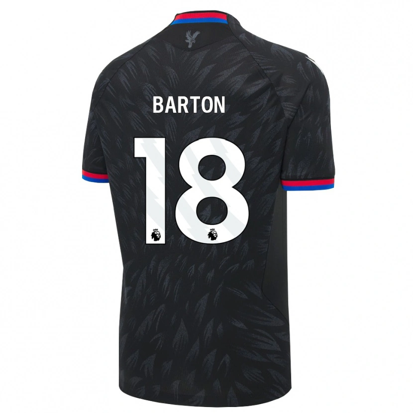 Danxen Uomo Maglia Kirsty Barton #18 Nero Blu Rosso Kit Gara Away 2026/27 Maglietta