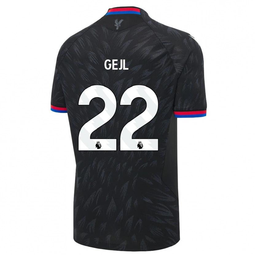 Danxen Uomo Maglia Mille Gejl #22 Nero Blu Rosso Kit Gara Away 2026/27 Maglietta