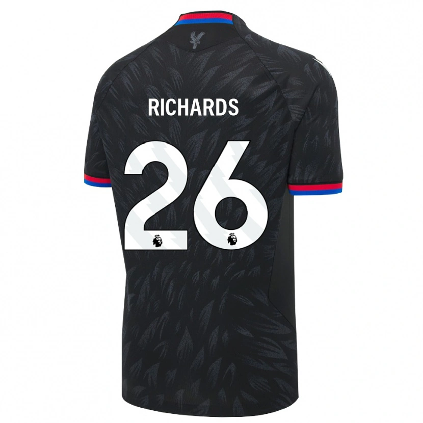 Danxen Uomo Maglia Chris Richards #26 Nero Blu Rosso Kit Gara Away 2026/27 Maglietta