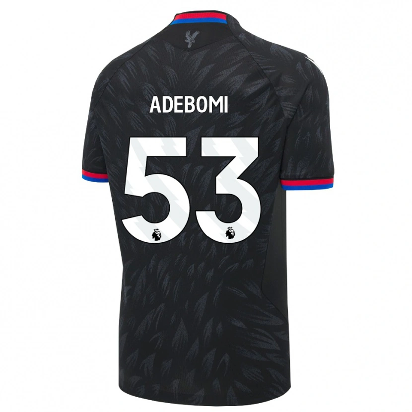 Danxen Uomo Maglia Ademola Ola Adebomi #53 Nero Blu Rosso Kit Gara Away 2026/27 Maglietta