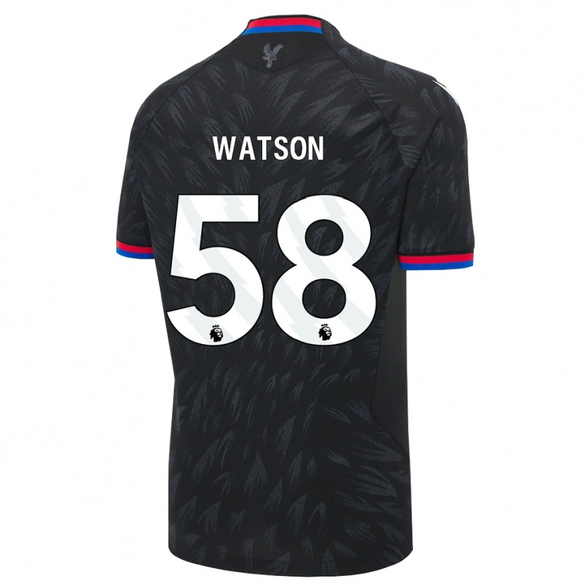Danxen Uomo Maglia Noah Watson #58 Nero Blu Rosso Kit Gara Away 2026/27 Maglietta