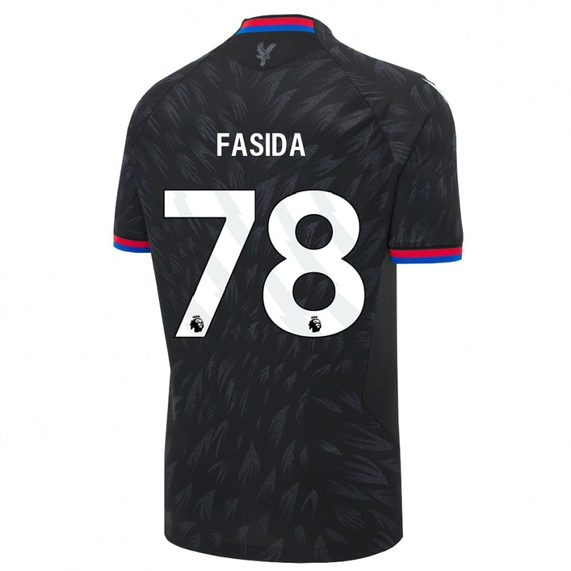 Danxen Uomo Maglia Jacob Fasida #78 Nero Blu Rosso Kit Gara Away 2026/27 Maglietta