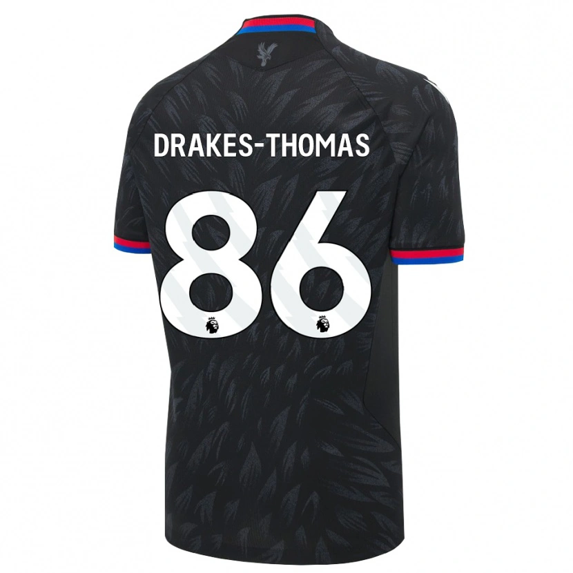 Danxen Uomo Maglia Joél Drakes-Thomas #86 Nero Blu Rosso Kit Gara Away 2026/27 Maglietta