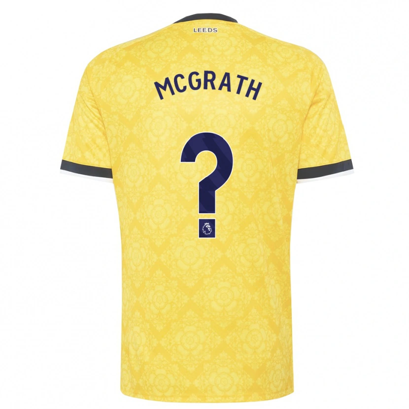 Danxen Uomo Maglia Ronnie Mcgrath #0 Giallo Bianco Nero Kit Gara Away 2026/27 Maglietta
