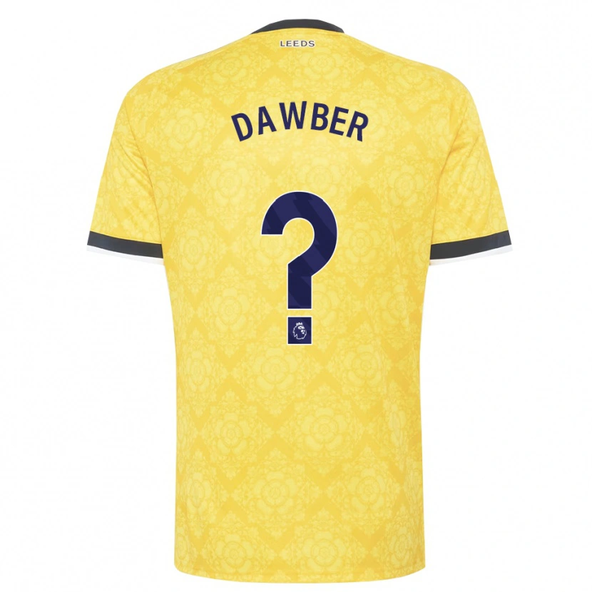 Danxen Uomo Maglia Oscar Dawber #0 Giallo Bianco Nero Kit Gara Away 2026/27 Maglietta
