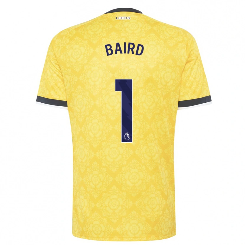 Danxen Uomo Maglia Alex Baird #1 Giallo Bianco Nero Kit Gara Away 2026/27 Maglietta