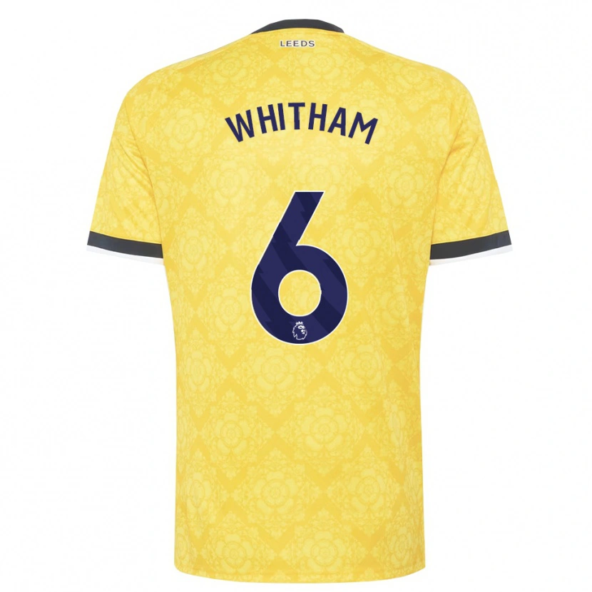 Danxen Uomo Maglia Danielle Whitham #6 Giallo Bianco Nero Kit Gara Away 2026/27 Maglietta