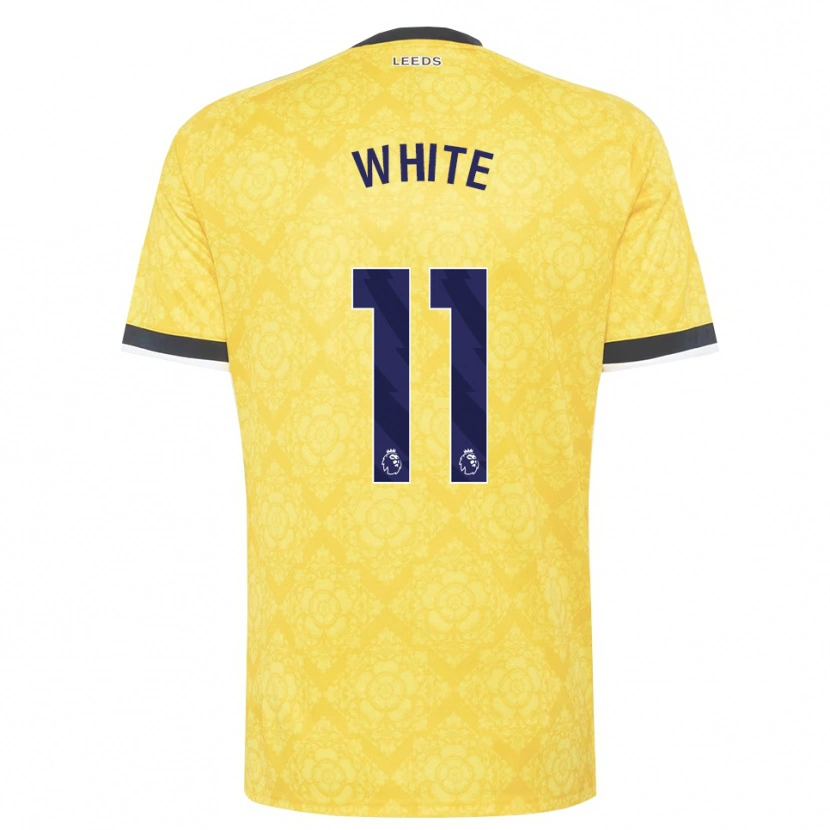 Danxen Uomo Maglia Logan White #11 Giallo Bianco Nero Kit Gara Away 2026/27 Maglietta