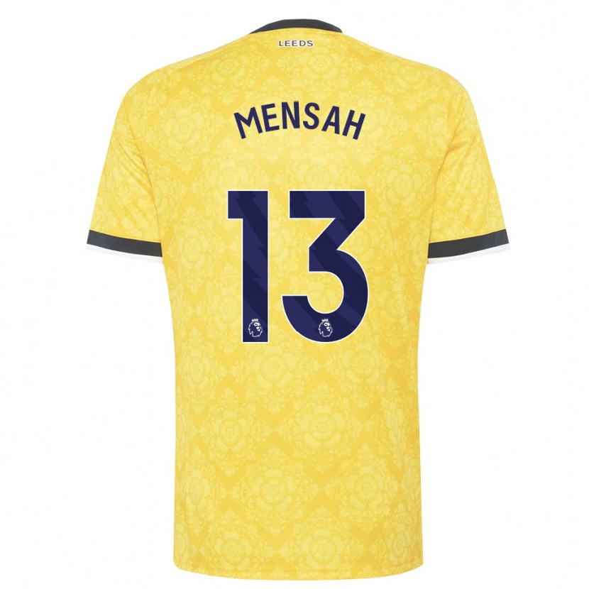 Danxen Uomo Maglia Marlon Mensah #13 Giallo Bianco Nero Kit Gara Away 2026/27 Maglietta