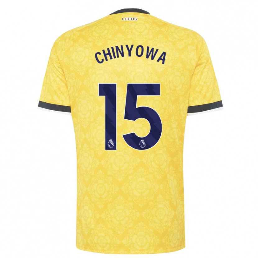 Danxen Uomo Maglia Taku Chinyowa #15 Giallo Bianco Nero Kit Gara Away 2026/27 Maglietta