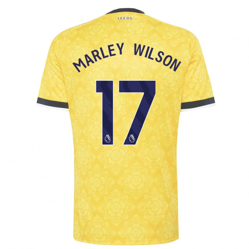 Danxen Uomo Maglia Marley Wilson #17 Giallo Bianco Nero Kit Gara Away 2026/27 Maglietta