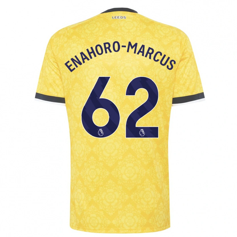 Danxen Uomo Maglia Louis Enahoro-Marcus #62 Giallo Bianco Nero Kit Gara Away 2026/27 Maglietta