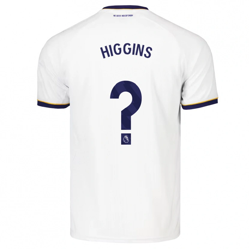 Danxen Uomo Maglia Liam Higgins #0 Blu Notte Bianco Giallo Kit Gara Away 2026/27 Maglietta