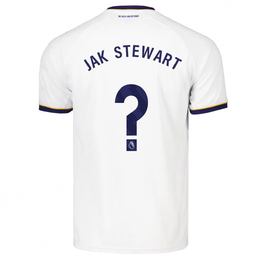 Danxen Uomo Maglia Jak Stewart #0 Blu Notte Bianco Giallo Kit Gara Away 2026/27 Maglietta