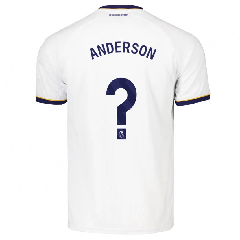 Danxen Uomo Maglia Joseph Anderson #0 Blu Notte Bianco Giallo Kit Gara Away 2026/27 Maglietta