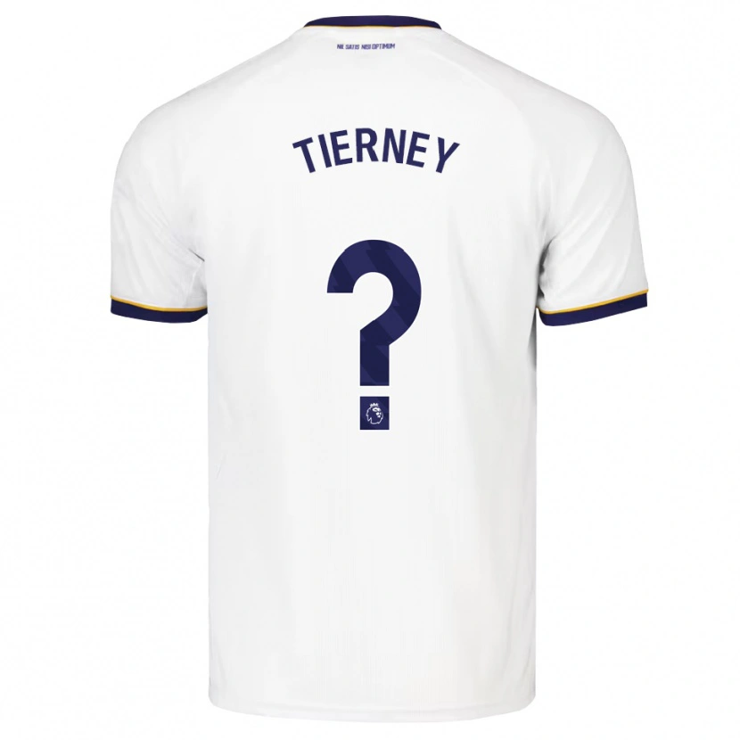 Danxen Uomo Maglia Jack Tierney #0 Blu Notte Bianco Giallo Kit Gara Away 2026/27 Maglietta