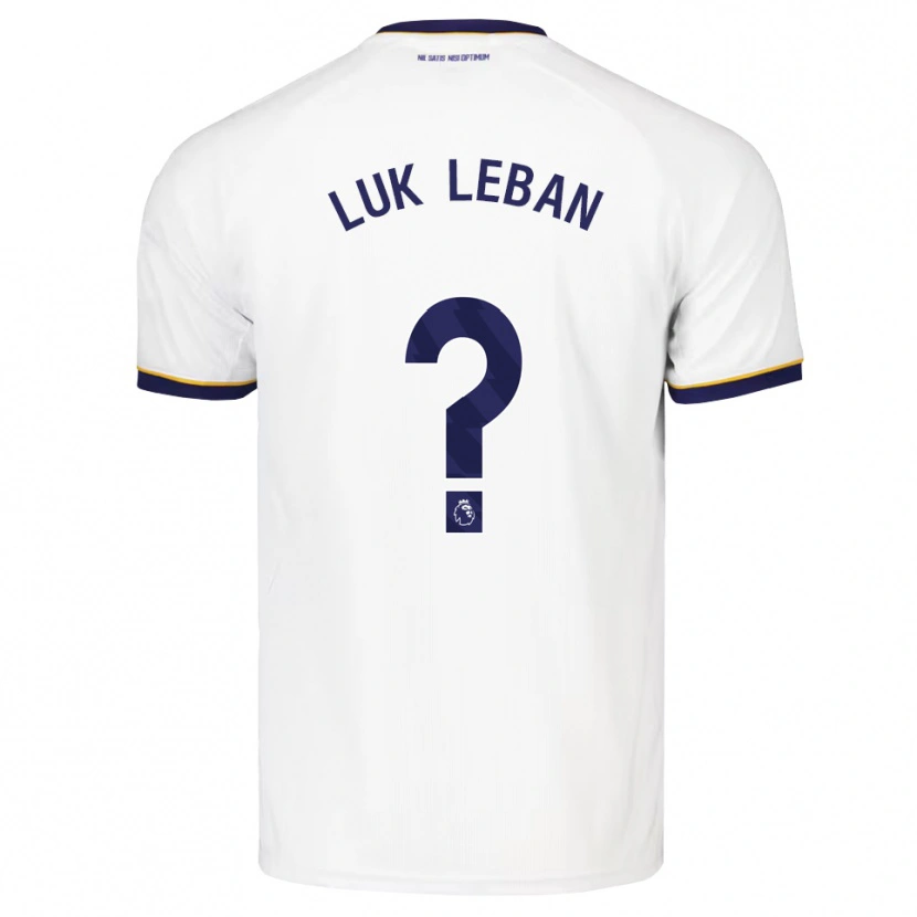 Danxen Uomo Maglia Zan Luk Leban #0 Blu Notte Bianco Giallo Kit Gara Away 2026/27 Maglietta