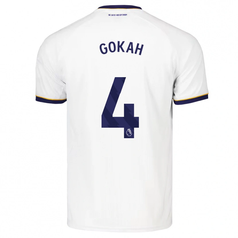 Danxen Uomo Maglia Reuben Gokah #4 Blu Notte Bianco Giallo Kit Gara Away 2026/27 Maglietta