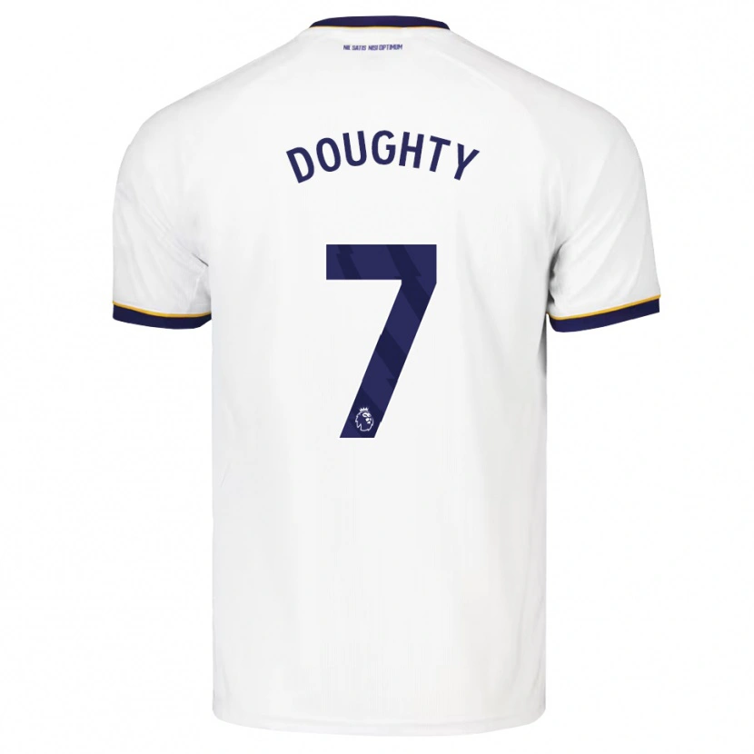 Danxen Uomo Maglia Jake Doughty #7 Blu Notte Bianco Giallo Kit Gara Away 2026/27 Maglietta
