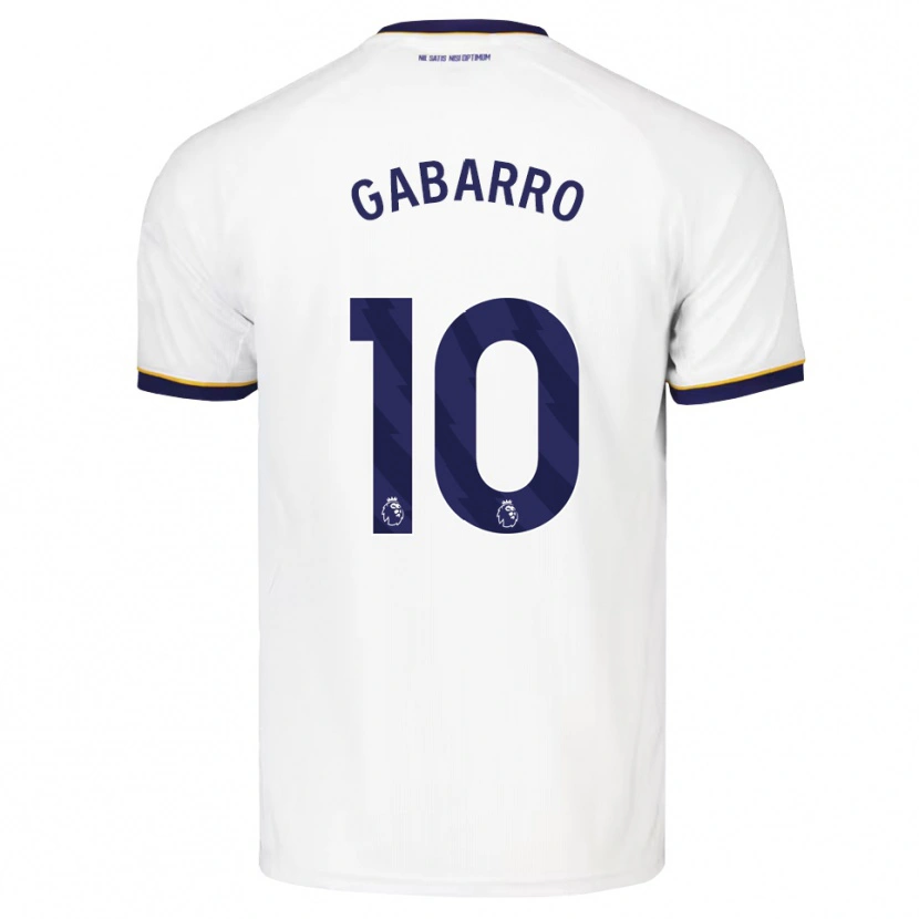 Danxen Uomo Maglia Inma Gabarro #10 Blu Notte Bianco Giallo Kit Gara Away 2026/27 Maglietta