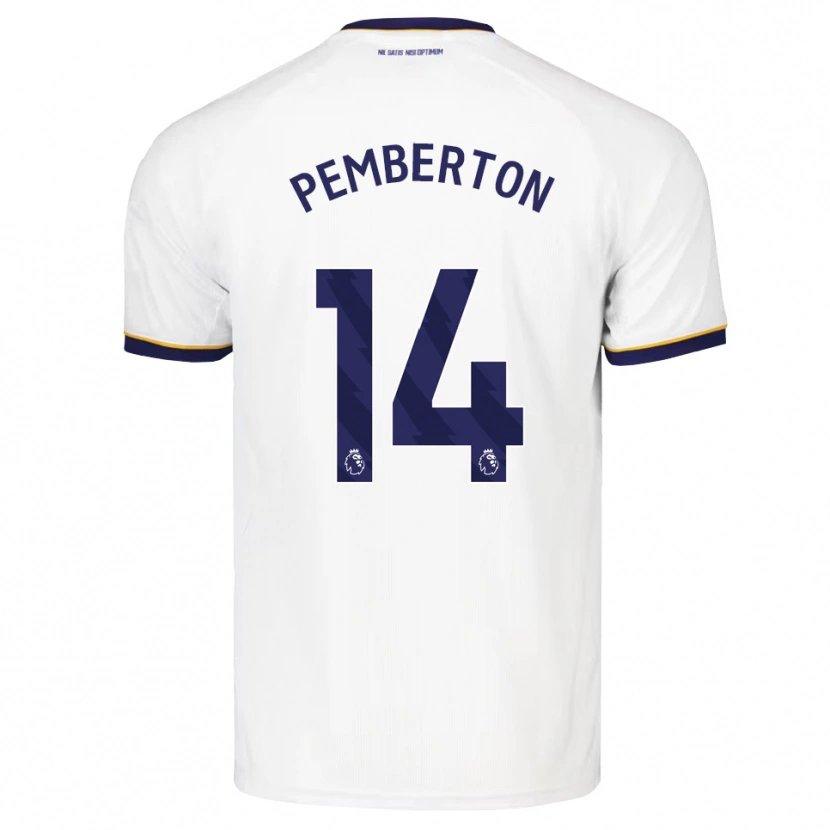 Danxen Uomo Maglia Dafi-Tomos Pemberton #14 Blu Notte Bianco Giallo Kit Gara Away 2026/27 Maglietta