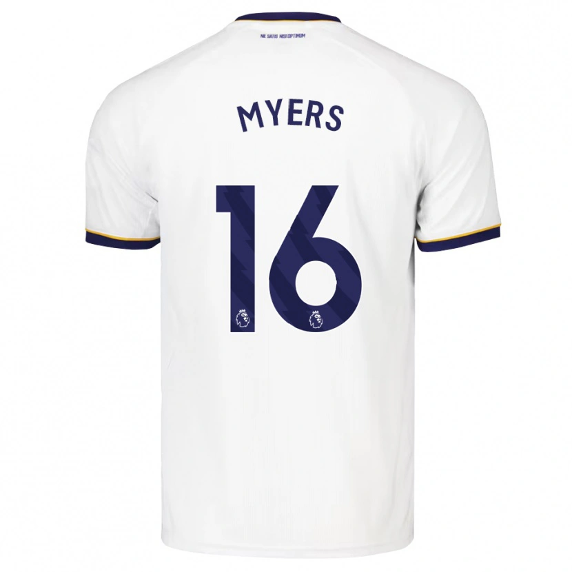 Danxen Uomo Maglia Khairo Myers #16 Blu Notte Bianco Giallo Kit Gara Away 2026/27 Maglietta