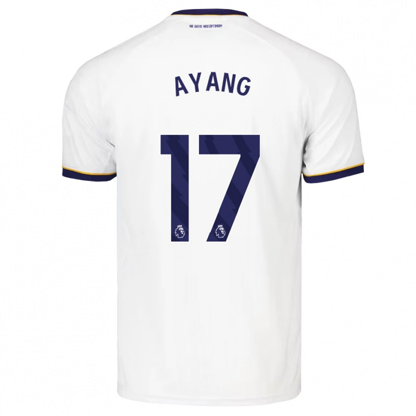 Danxen Uomo Maglia Godswill Ayang #17 Blu Notte Bianco Giallo Kit Gara Away 2026/27 Maglietta