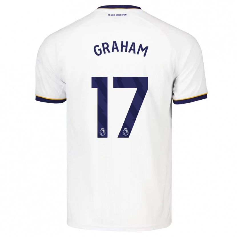 Danxen Uomo Maglia Lucy Graham #17 Blu Notte Bianco Giallo Kit Gara Away 2026/27 Maglietta