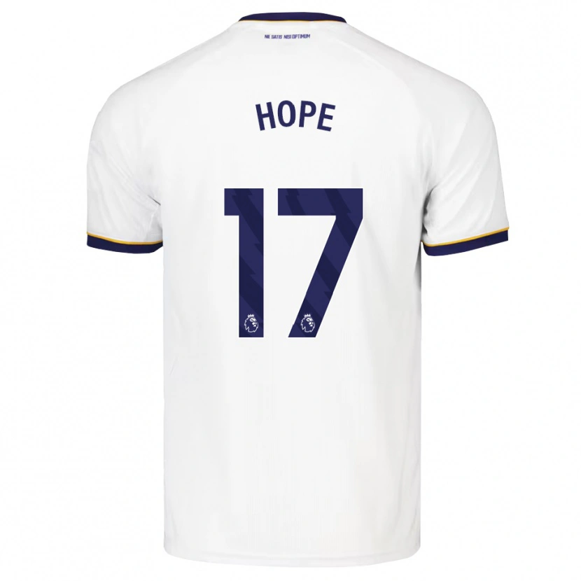 Danxen Uomo Maglia Lucy Hope #17 Blu Notte Bianco Giallo Kit Gara Away 2026/27 Maglietta