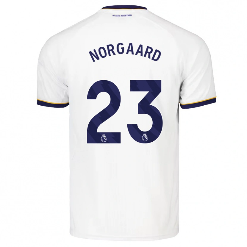 Danxen Uomo Maglia Christian Nørgaard #23 Blu Notte Bianco Giallo Kit Gara Away 2026/27 Maglietta