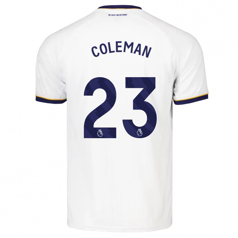 Danxen Uomo Maglia Seamus Coleman #23 Blu Notte Bianco Giallo Kit Gara Away 2026/27 Maglietta