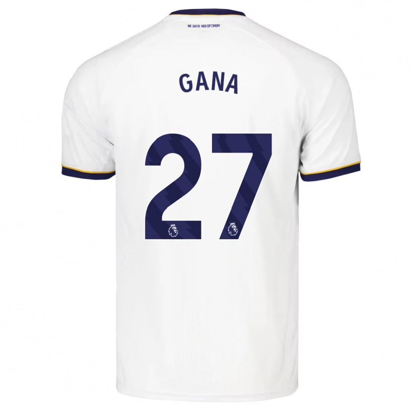 Danxen Uomo Maglia Idrissa Gueye #27 Blu Notte Bianco Giallo Kit Gara Away 2026/27 Maglietta
