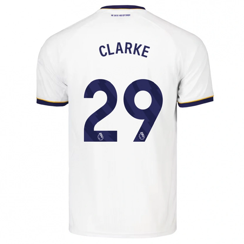 Danxen Uomo Maglia Abbey Clarke #29 Blu Notte Bianco Giallo Kit Gara Away 2026/27 Maglietta
