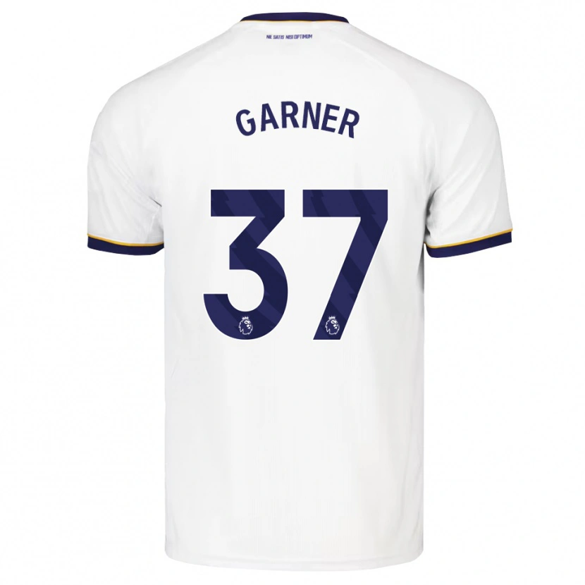 Danxen Uomo Maglia James Garner #37 Blu Notte Bianco Giallo Kit Gara Away 2026/27 Maglietta