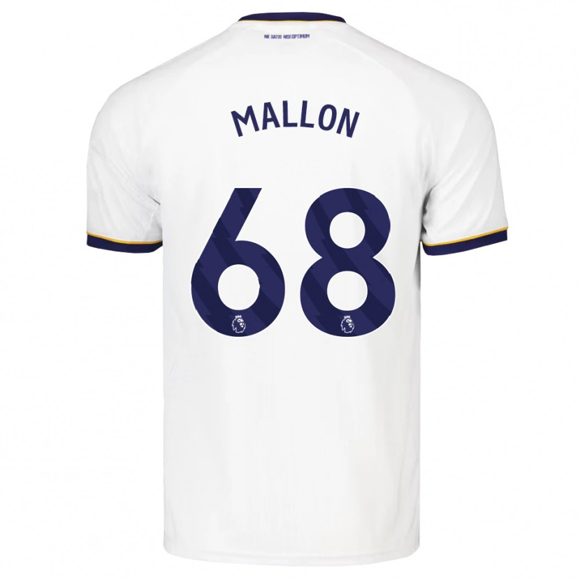 Danxen Uomo Maglia Mathew Mallon #68 Blu Notte Bianco Giallo Kit Gara Away 2026/27 Maglietta