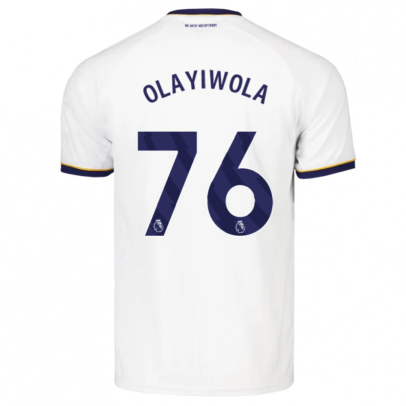Danxen Uomo Maglia Malik Olayiwola #76 Blu Notte Bianco Giallo Kit Gara Away 2026/27 Maglietta