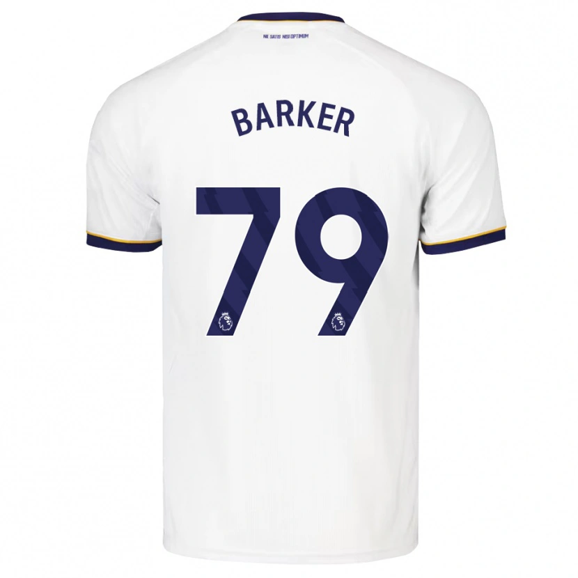 Danxen Uomo Maglia Owen Barker #79 Blu Notte Bianco Giallo Kit Gara Away 2026/27 Maglietta