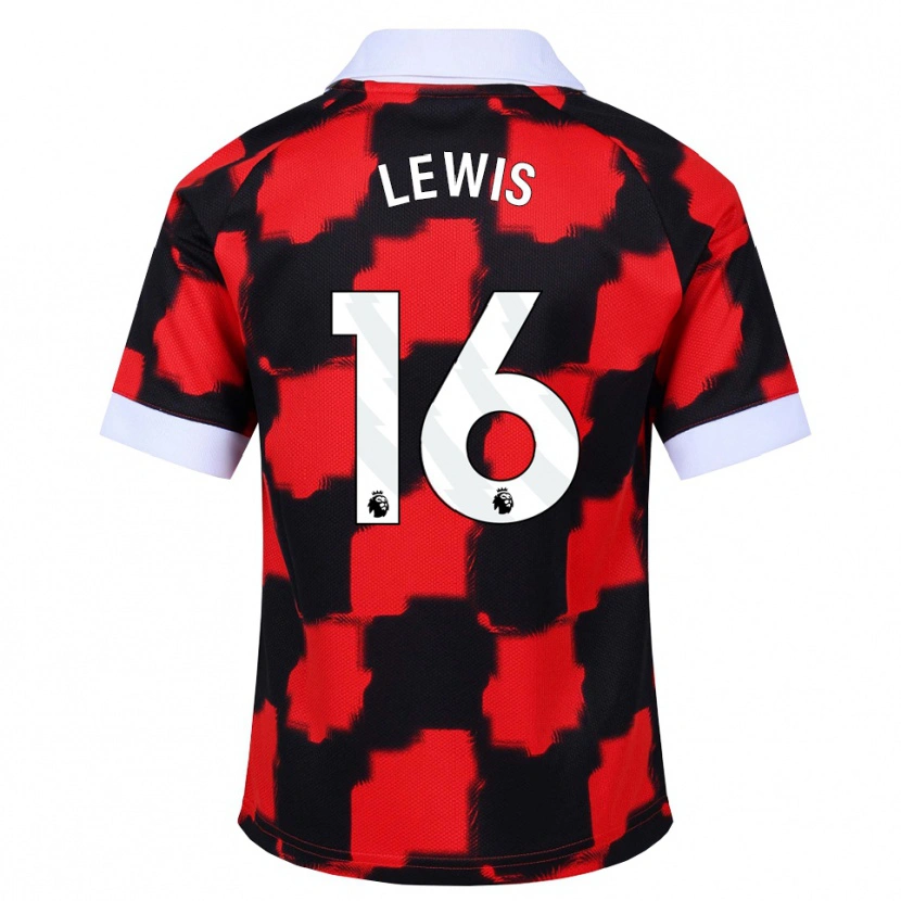 Danxen Uomo Maglia Milla Lewis #16 Rosso Bianco Nero Kit Gara Away 2026/27 Maglietta