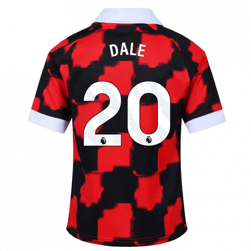 Danxen Uomo Maglia Olivia Dale #20 Rosso Bianco Nero Kit Gara Away 2026/27 Maglietta