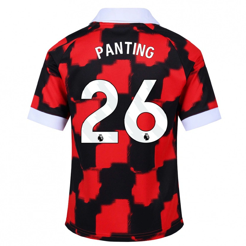Danxen Uomo Maglia Rachel Panting #26 Rosso Bianco Nero Kit Gara Away 2026/27 Maglietta