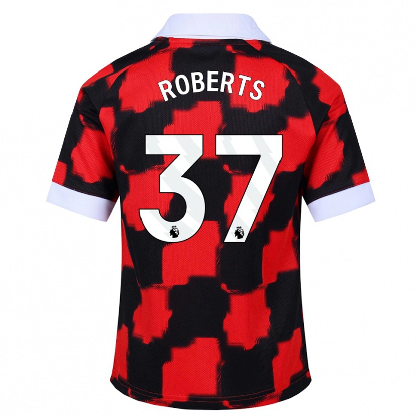 Danxen Uomo Maglia Sophia Roberts #37 Rosso Bianco Nero Kit Gara Away 2026/27 Maglietta