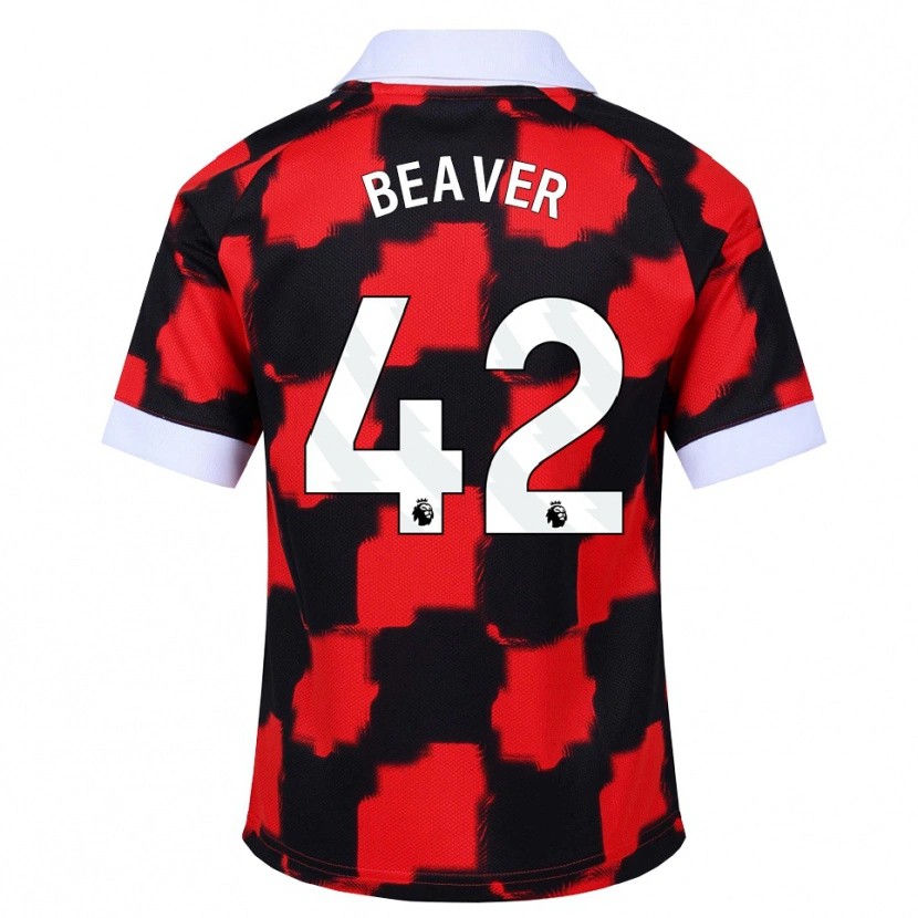 Danxen Uomo Maglia Cat Beaver #42 Rosso Bianco Nero Kit Gara Away 2026/27 Maglietta