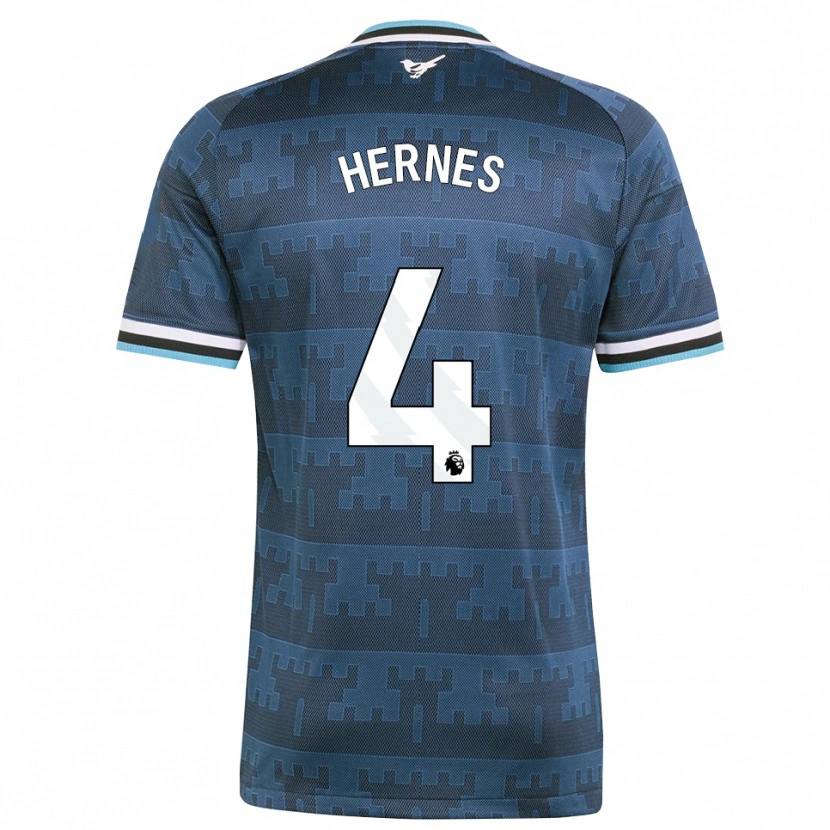 Danxen Uomo Maglia Travis Hernes #4 Giallo Nero Blu Kit Gara Away 2026/27 Maglietta