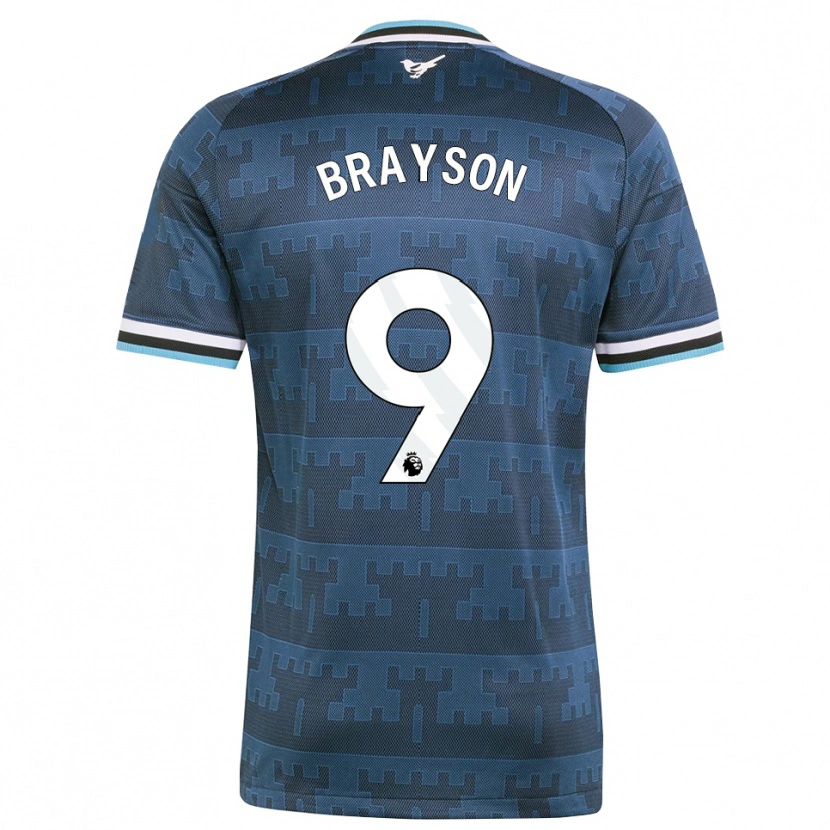 Danxen Uomo Maglia Joe Brayson #9 Giallo Nero Blu Kit Gara Away 2026/27 Maglietta