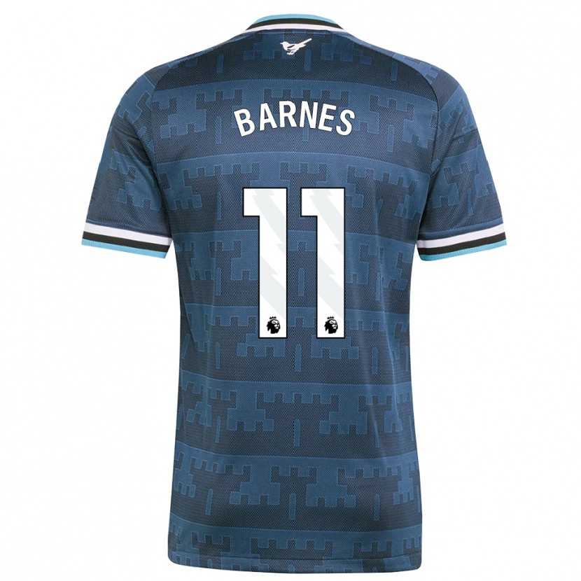 Danxen Uomo Maglia Harvey Barnes #11 Giallo Nero Blu Kit Gara Away 2026/27 Maglietta