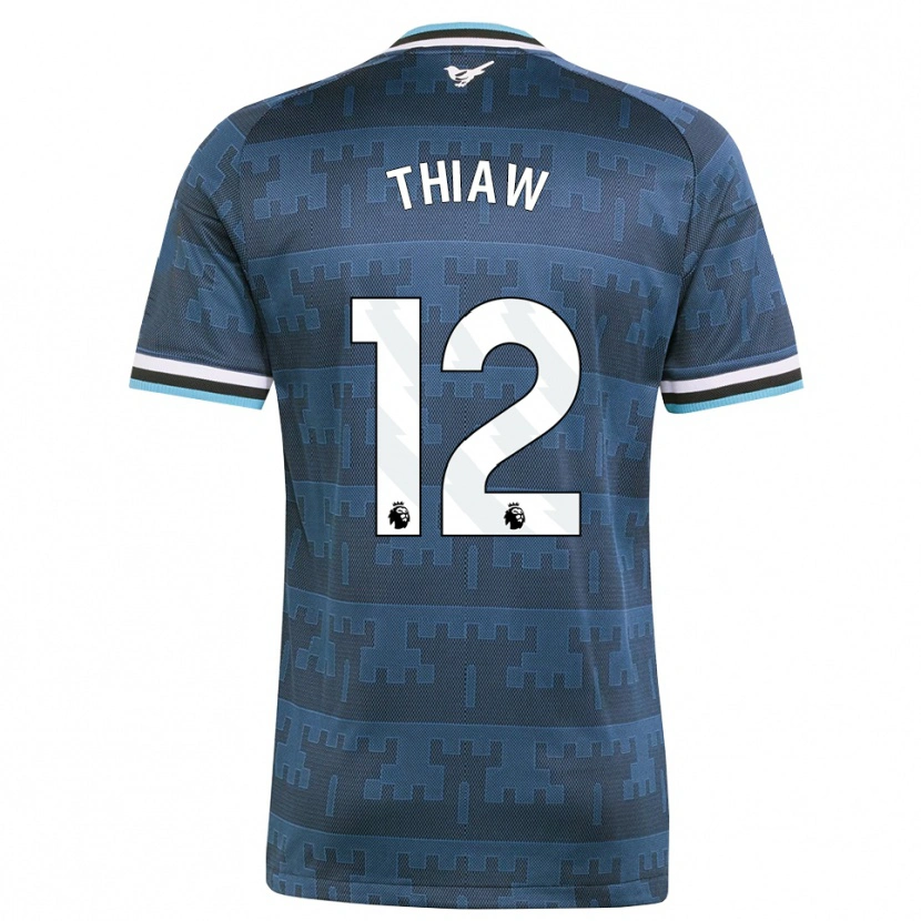 Danxen Uomo Maglia Malick Thiaw #12 Giallo Nero Blu Kit Gara Away 2026/27 Maglietta