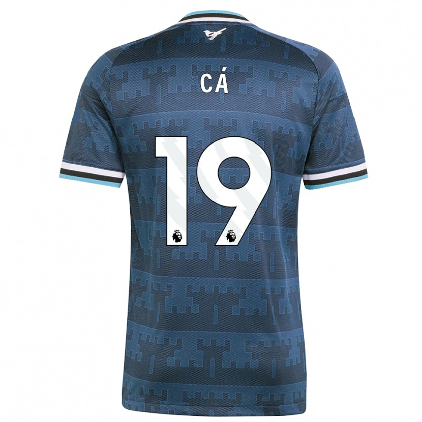 Danxen Uomo Maglia Afner Cá #19 Giallo Nero Blu Kit Gara Away 2026/27 Maglietta