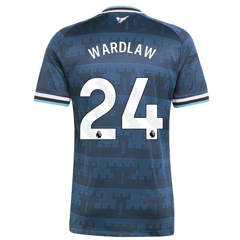 Danxen Uomo Maglia Charlotte Wardlaw #24 Giallo Nero Blu Kit Gara Away 2026/27 Maglietta